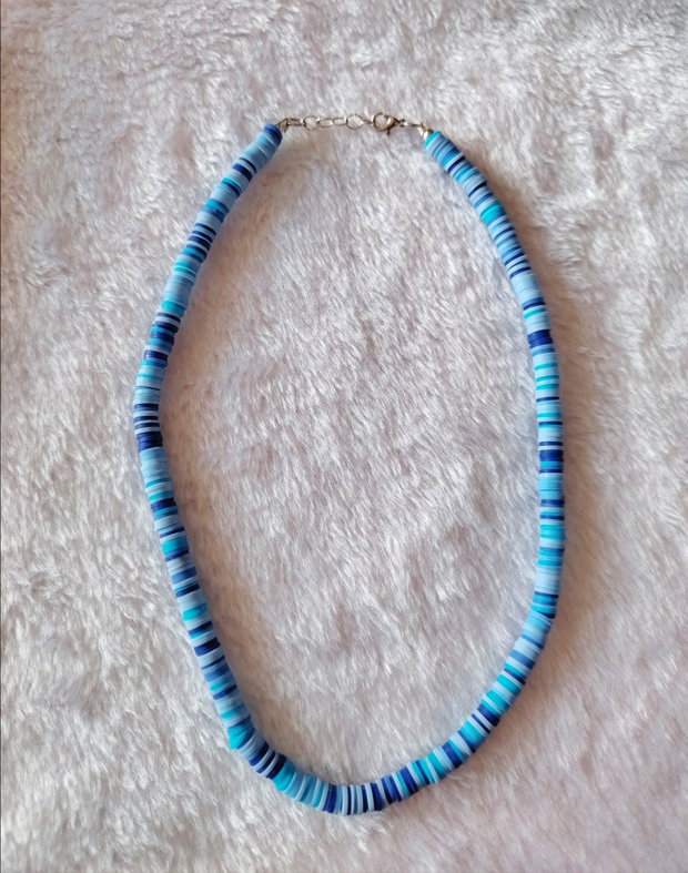 Colier Heishi Blu