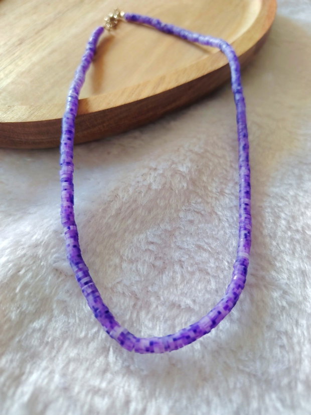 Colier Heishi Purple