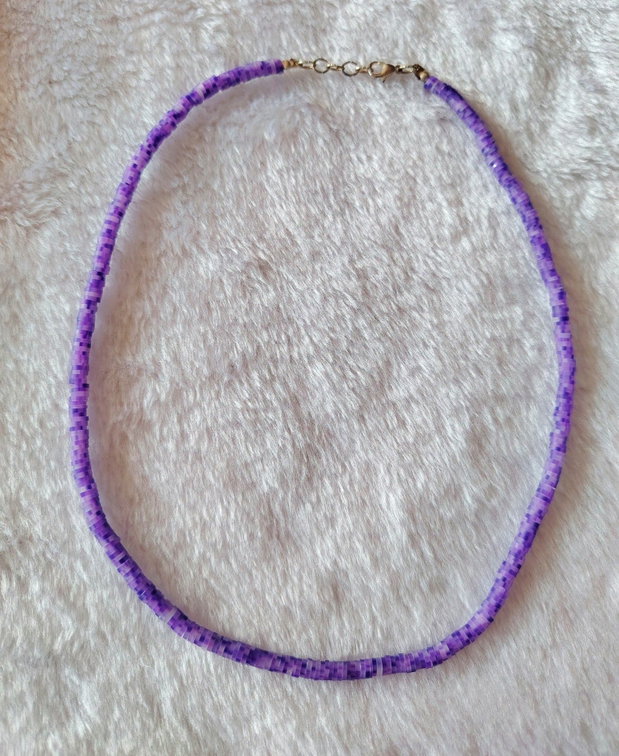 Colier Heishi Purple
