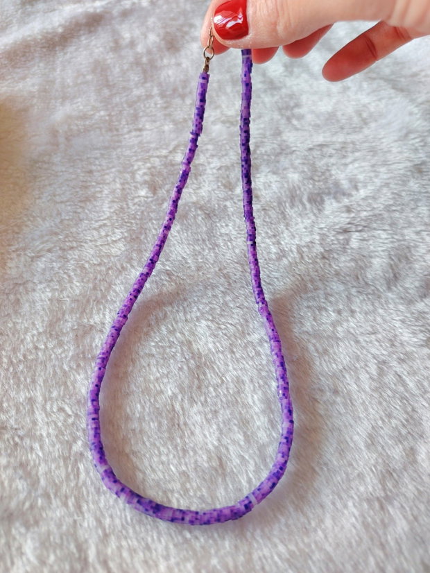 Colier Heishi Purple