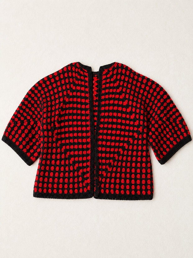 Cardigan crosetat manual