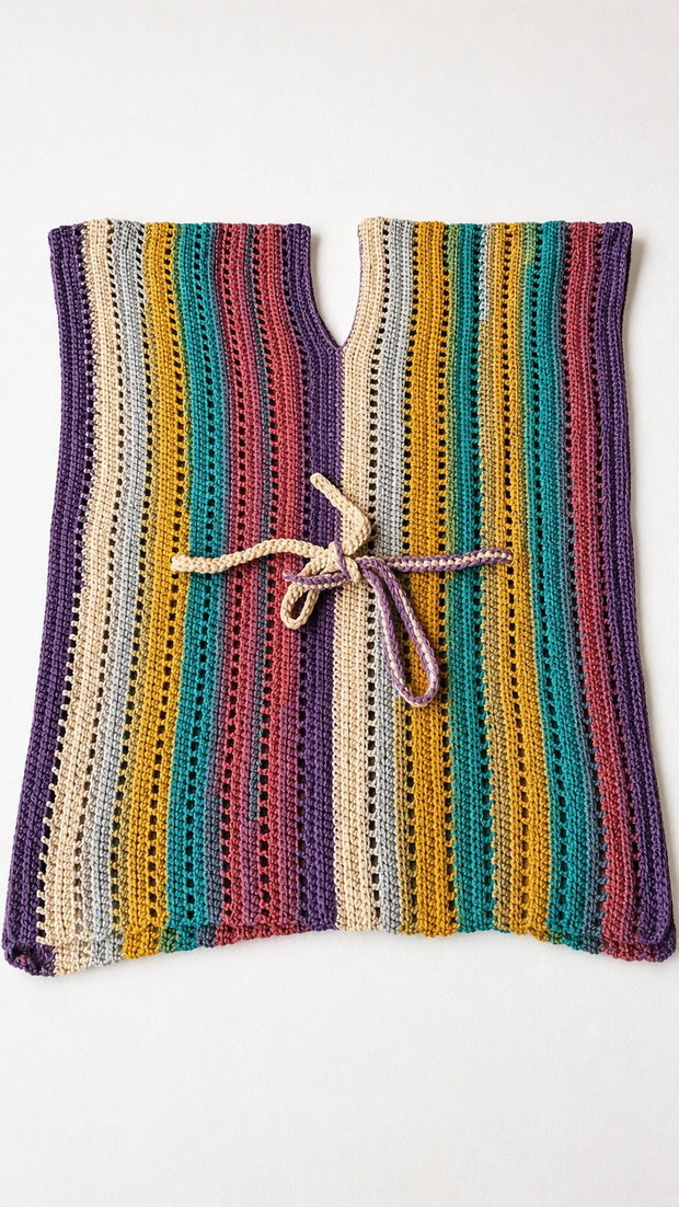 Poncho crosetat