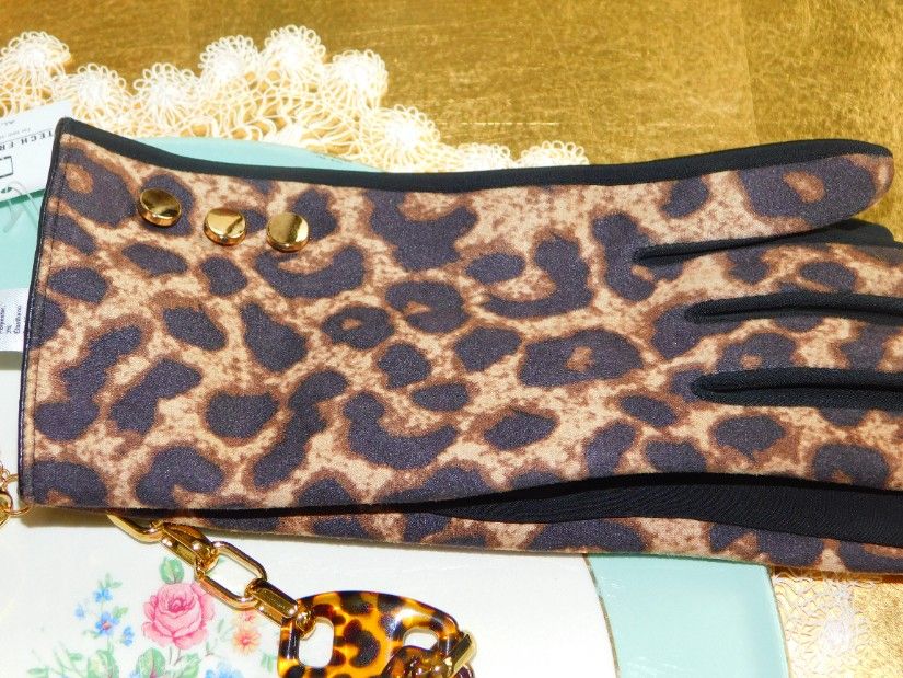 Manusi noi Aldo, etichete atasate, colier asortat nou, animal print