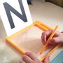Tavita senzoriala tip Montessori, pentru pre-scriere si trasare