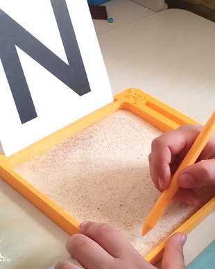 Tavita senzoriala tip Montessori, pentru pre-scriere si trasare