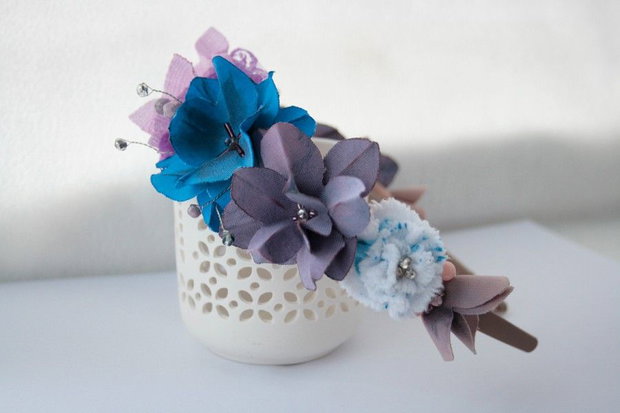 Cordeluta cu flori textile