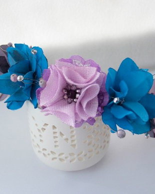 Cordeluta cu flori textile