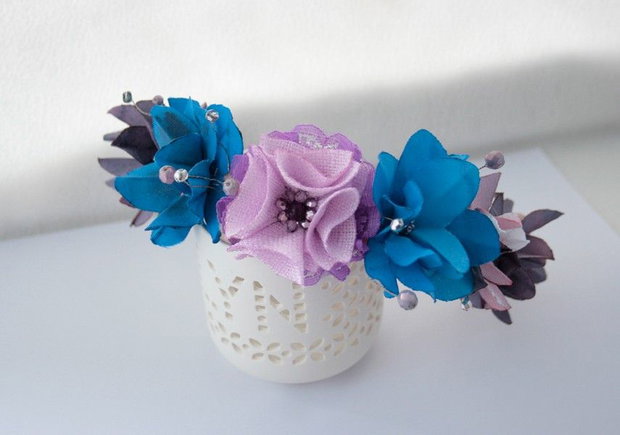 Cordeluta cu flori textile