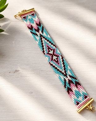 Bratara Pastel Geometry