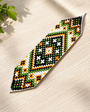 Bratara lata Verde Tribal