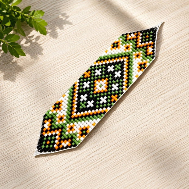 Bratara lata Verde Tribal