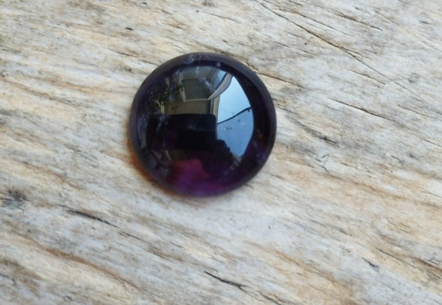 Cabochon ametist, 30 mm, 8.6 mm grosime
