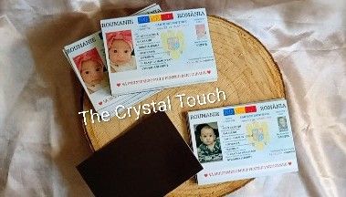 Mărturie personalizată pentru botez tip  buletin magnetic