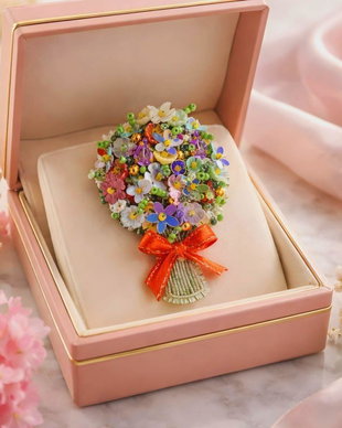 Brosa buchet de flori