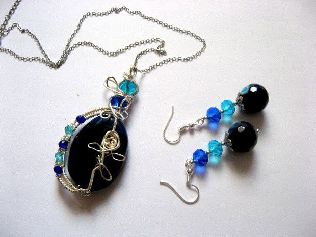 set bijuterii cu agate  52756