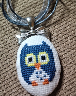 Pandantiv  handmade Bufnita