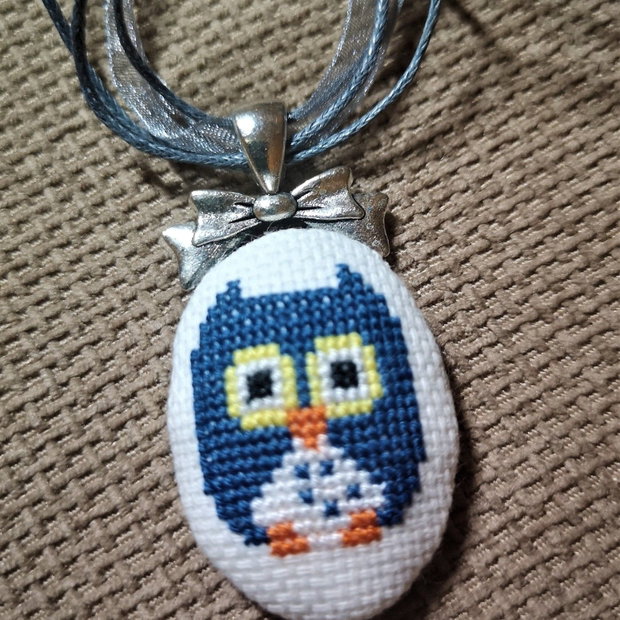 Pandantiv  handmade Bufnita