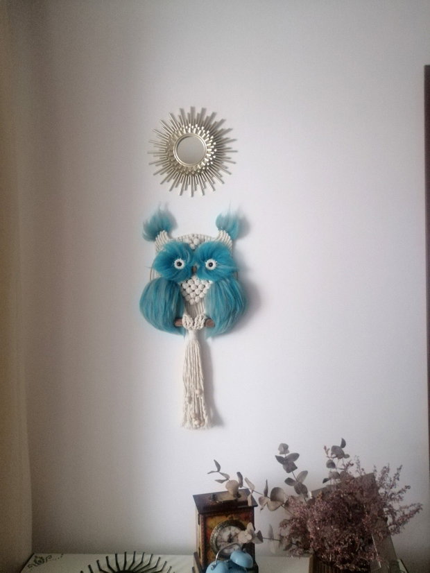 Bufniță macrame