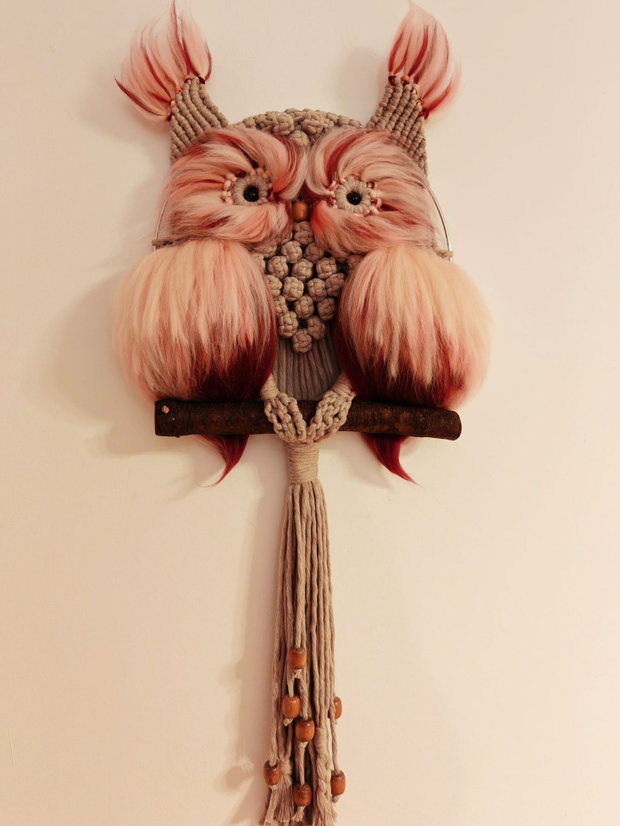 Bufniță macrame