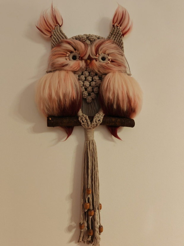 Bufniță macrame
