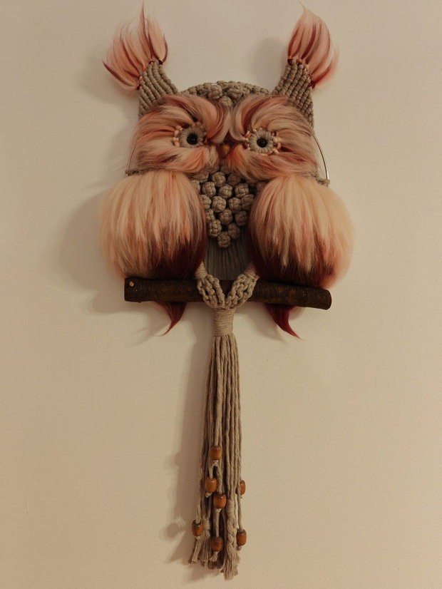 Bufniță macrame