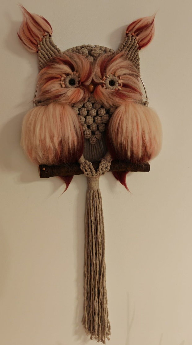 Bufniță macrame