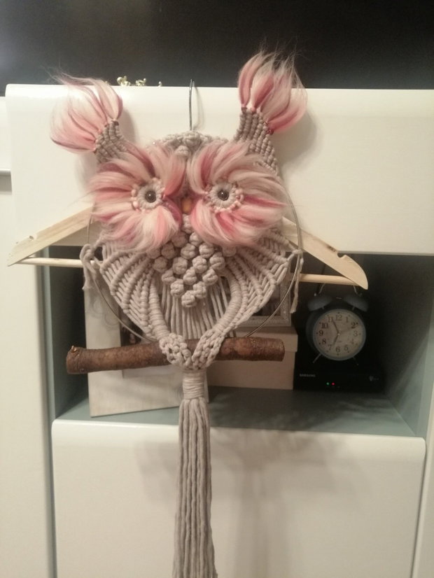 Bufniță macrame