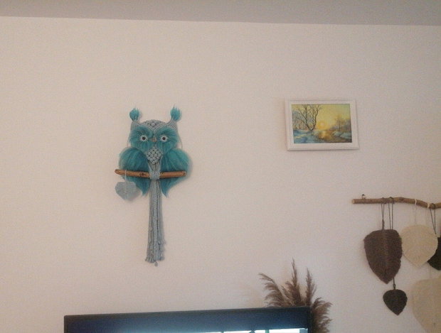 Bufniță macrame