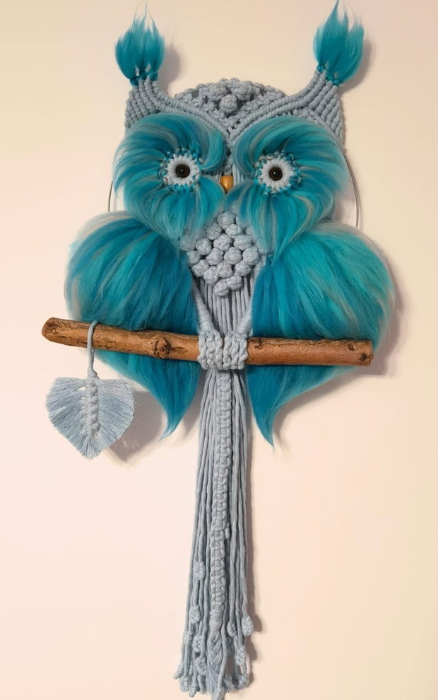 Bufniță macrame