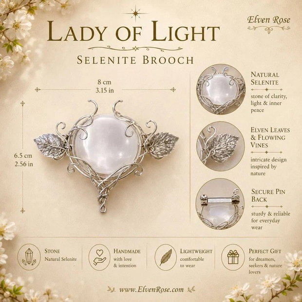 Lady of Light  Broșă Elfică