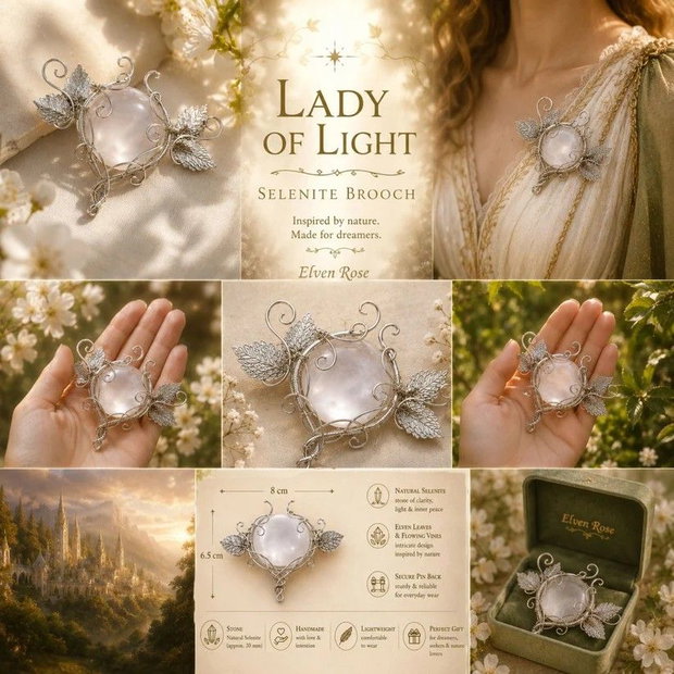 Lady of Light  Broșă Elfică