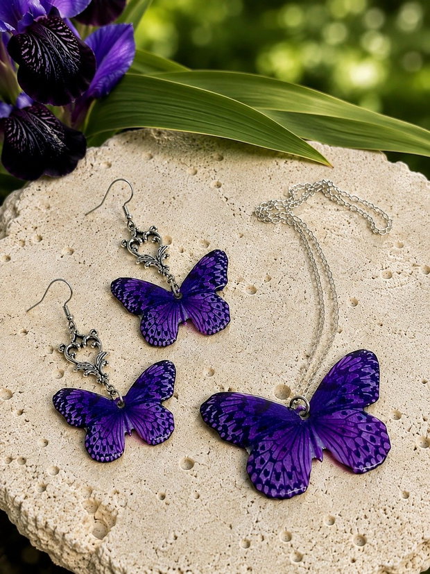 Set bijuterii Fluturi 02455