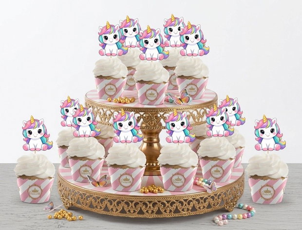 Toppere brioșe Unicorn