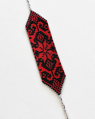 Bratara rosu negru