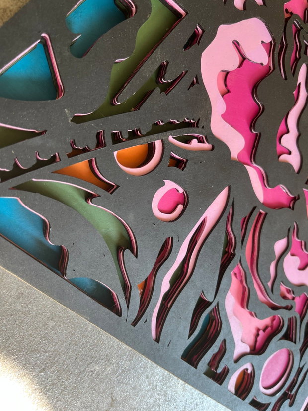 Tablou Decorativ 3D din 7 straturi de MDF