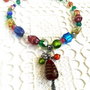 Colier  Murano , lampwork mullticolor