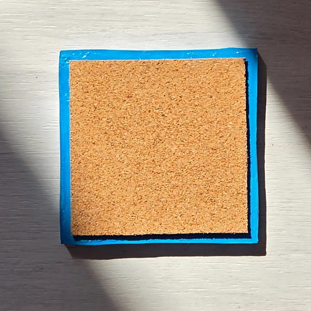 Coaster (suport de pahar) handmade din lut - Amalfi Lemon