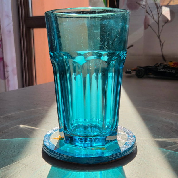 Coaster (suport de pahar) handmade din lut - Fish