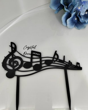 Topper tort note muzicale