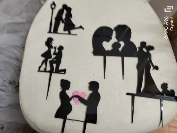 Set Toppere figurine pentru torturi de nunta