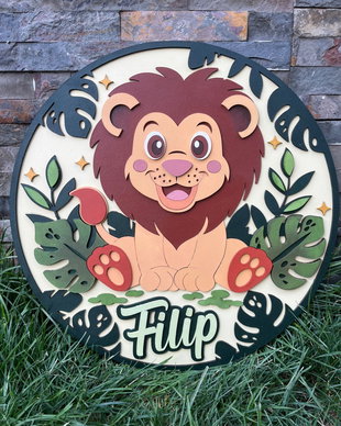 Tablou decorativ personalizat din MDF pictat pentru camera copilului