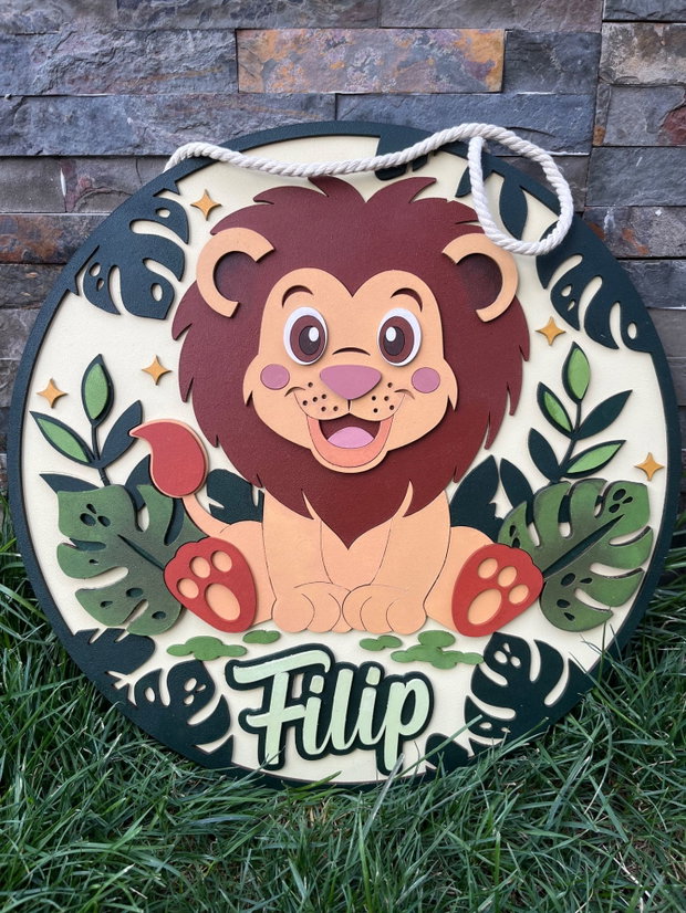 Tablou decorativ personalizat din MDF pictat pentru camera copilului