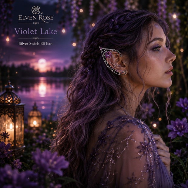 Cercei Urechi de elf Violet Lake