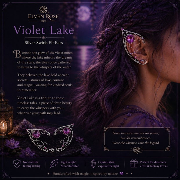 Cercei Urechi de elf Violet Lake