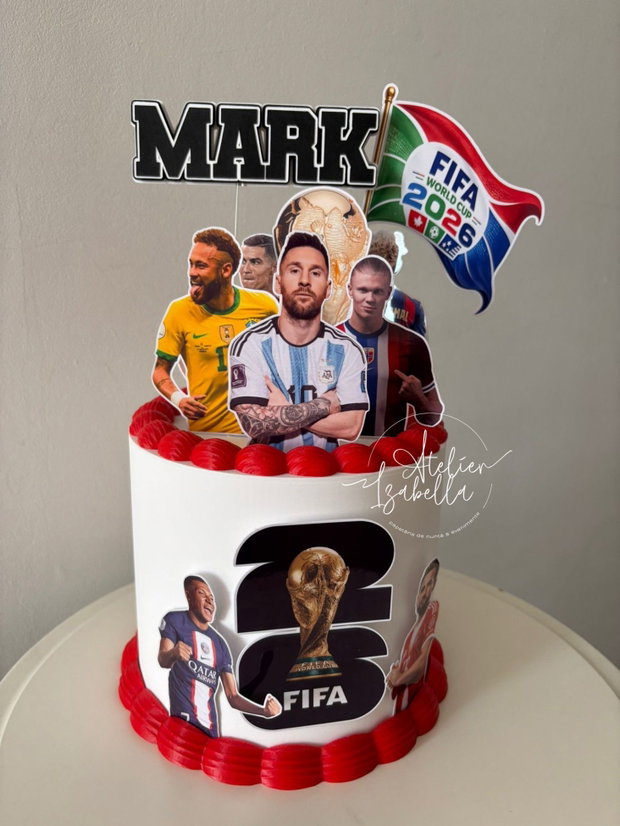 Set Cake toppers copii - Fotbal & FIFA World Cup