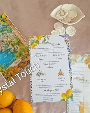 Invitații nuntă - stil italian