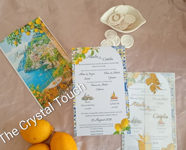 Invitații nuntă - stil italian