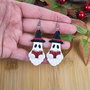 Cercei halloween fantome si carti, handmade din lut polimeric