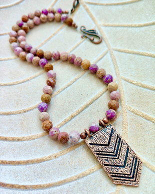 Colier vintage muscovit