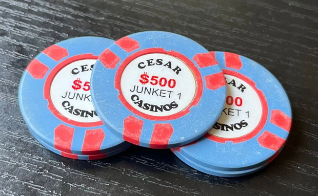 Memorabilia Casino București Jetoane originale Cesar Casinos $500 Ediție Junket VIP